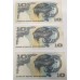 PAPUA NEW GUINEA 1975 . TEN 10 KINA BANKNOTES . SET OF 3